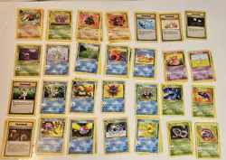 Pokemon TCG Fossil Set Common & Uncommon Bundle Of 93 Good Condition - Image 1