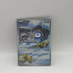 2025 Pokemon Phantasmal Flames #098/094 Piplup Illustration Rare FA H442 - Image 1