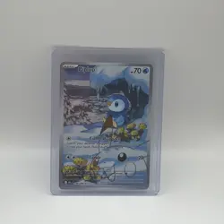 2025 Pokemon Phantasmal Flames #098/094 Piplup Illustration Rare FA H442 - Image 3