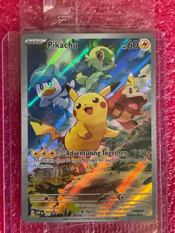 Pokemon Pikachu 027 SV: Scarlet & Violet Promo Holo Sealed Near Mint NM - Image 1