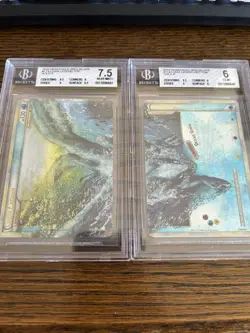 Pokemon HeartGold SoulSilver Lugia Legend Top & Bottom BGS 7 BGS 6.5 2010 - Image 1