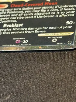 Umbreon Prime Holo Rare Prime 2010 Pokemon Undaunted - 86/90 - Image 4