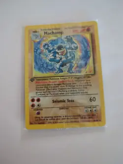 Machamp Pokemon Card Holographic 8/102 In Original Packaging Base Set - Image 1