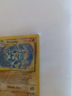 Machamp Pokemon Card Holographic 8/102 In Original Packaging Base Set - Image 3