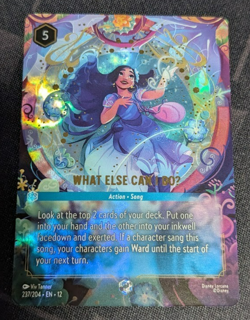Enchanted Foil WHAT ELSE CAN I DOU 1x Disney Lorcana Wilds Unknown - Image 1