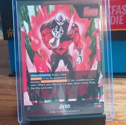 Bandai Dragon Ball Super Card Game Jiren Leader FB03-001 Foil Awaken Cards - Image 2