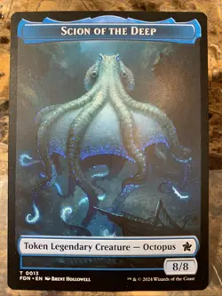 MTG TCG Foundations Scion of the Deep Koma's Coil Doubled-Sided Token 13 11 - Image 1