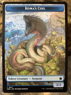MTG TCG Foundations Scion of the Deep Koma's Coil Doubled-Sided Token 13 11 - Image 2