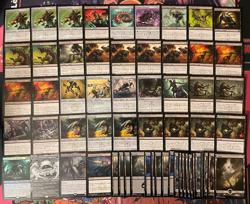 MTG - 60 CARD BLACK INFECT DECK - KARUMONIX THE RAT KING, KINZU OF THE BLEAK ~ - Image 1