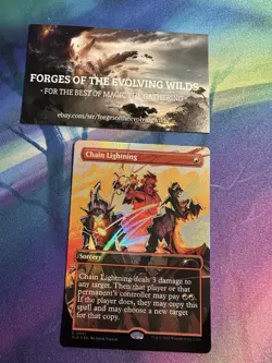 Chain Lightning Foil Everything is on Fire Secret Lair SLD - Image 1