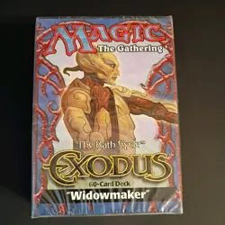 Magic The Gathering MTG SEALED Exodus Theme Deck Widowmaker Vintage wotc1998 - Image 1
