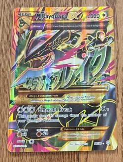 Pokemon JUMBO/Oversized Card Mega M Rayquaza EX Full Art XY 98/98 - Image 1