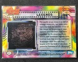 Legends #1 Mewtwo Strikes Back Blue Topps Pokemon TCG NM - Image 2