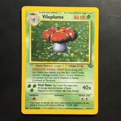 Pokemon Vintage Holo Vileplume 15/64 Jungle WotC 1999 - Image 1