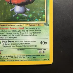 Pokemon Vintage Holo Vileplume 15/64 Jungle WotC 1999 - Image 4