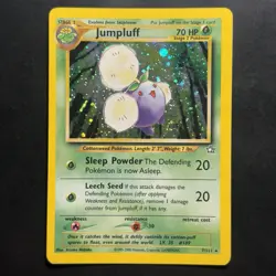 Pokemon Vintage Holo Rare Jumpluff 7/111 Neo Genesis WotC 2000 - Image 1