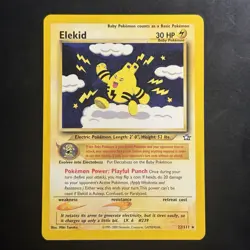 Pokemon Vintage Non-Holo Rare Elekid Neo Genesis 22/111 WotC - Image 1