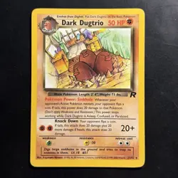 Pokemon Vintage Non Holo Rare Dark Dugtrio Team Rocket 23/82 WotC 2000 - Image 1