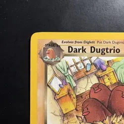 Pokemon Vintage Non Holo Rare Dark Dugtrio Team Rocket 23/82 WotC 2000 - Image 2
