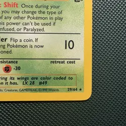 Vintage Pokemon Jungle Venomoth 29/64 Non-holo Rare Lp 1999 WotC - Image 4