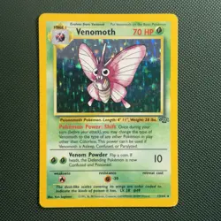 Pokemon Vintage Holo Venomoth Jungle 13/64 WotC 1999 - Image 1