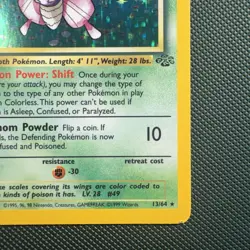 Pokemon Vintage Holo Venomoth Jungle 13/64 WotC 1999 - Image 4