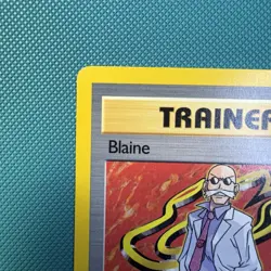 Pokemon Vintage Non-Holo Rare Blaine 100/132 Gym Challenge Wotc 2000 - Image 2