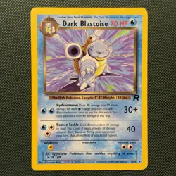 Pokemon Vintage Non Holo Rare Dark Blastoise Team Rocket 20/82 WotC - Image 1