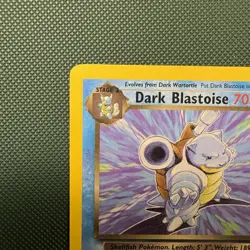 Pokemon Vintage Non Holo Rare Dark Blastoise Team Rocket 20/82 WotC - Image 2