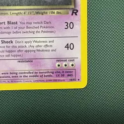 Pokemon Vintage Non-Holo Rare Dark Alakazam Team Rocket 18/82 WotC 2000 - Image 4