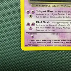Pokemon Vintage Non-Holo Rare Dark Alakazam Team Rocket 18/82 WotC 2000 - Image 5