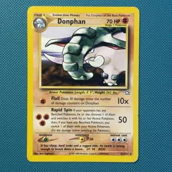 Pokemon Vintage Non-Holo Rare Donphan 21/111 Neo Genesis Wotc 2000 - Image 1