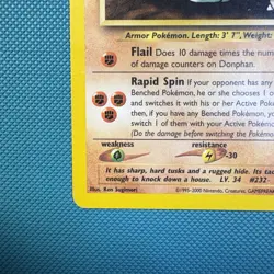 Pokemon Vintage Non-Holo Rare Donphan 21/111 Neo Genesis Wotc 2000 - Image 5