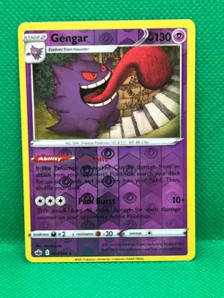 Pokemon Tcg Gengar 057/198 Reverse Holo Chilling Reign - Image 1