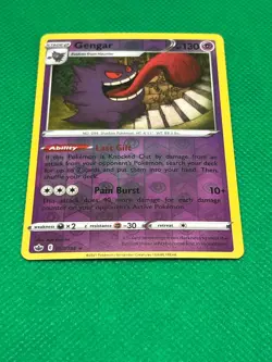 Pokemon Tcg Gengar 057/198 Reverse Holo Chilling Reign - Image 2