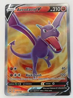 Aerodactyl V 179/196 Lost Origin Ultra Rare Full Art Holo Pokemon TCG NM - Image 1