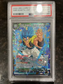 SSB Gogeta Limits Broken BT19-084 SR Foil Dragon Ball Super Card Game | PSA 10 - Image 1