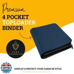 Card Guardian - Toploader 4 Pocket Premium Binder with Zipper for 160 Cards - - Image 2