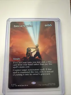 MTG, Force of Negation, Avatar: The Last Airbender, BORDERLESS, NM - Image 1