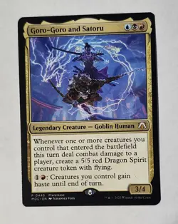 Goro-Goro and Satoru [Prerelease] #445- MTG March of the Machine Commander NM - Image 1