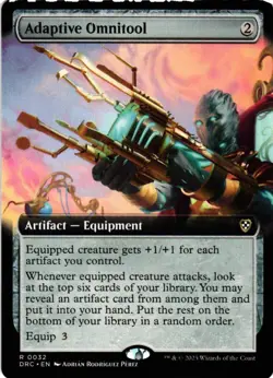 Adaptive Omnitool (Extended Art) 32 Commander: Aetherdrift MTG NM/M - Image 1