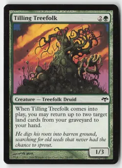 MTG - Tilling Treefolk #78 - Regular - EVE Eventide - Image 1