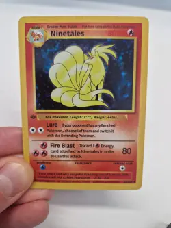 Ninetales 12/102 Base Set Holo Pokemon (PRXY Fan Display) - Image 1