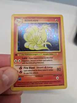 Ninetales 12/102 Base Set Holo Pokemon (PRXY Fan Display) - Image 3