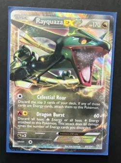 Pokemon TCG || Rayquaza EX - 85/124 - Ultra Rare - w/ Plastic Protector Sleeve - Image 1