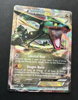 Pokemon TCG || Rayquaza EX - 85/124 - Ultra Rare - w/ Plastic Protector Sleeve - Image 2