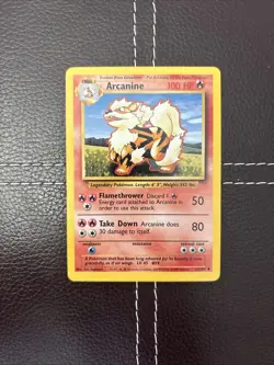 Pokemon TCG - Arcanine - 23/102 - Unlimited Base Set - NM Uncommon (1999) - Image 1
