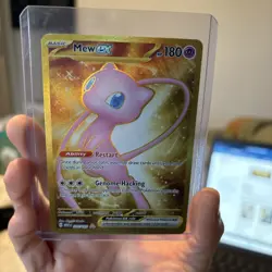 Mew ex 205/165 Gold Full Art Scarlet & Violet 151 Holo Pokemon TCG 2023 - Image 3