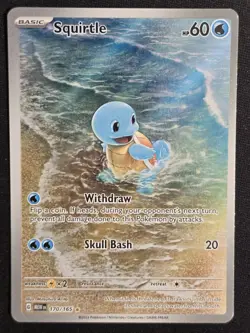 The Pokemon Company Squirtle 170/165 151 Illustration Rare Holo Basic English 6… - Image 1
