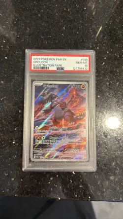 Pokemon Groudon Illustration Rare Holo #199/182 SV04: Paradox Rift PSA 10 2023 - Image 1